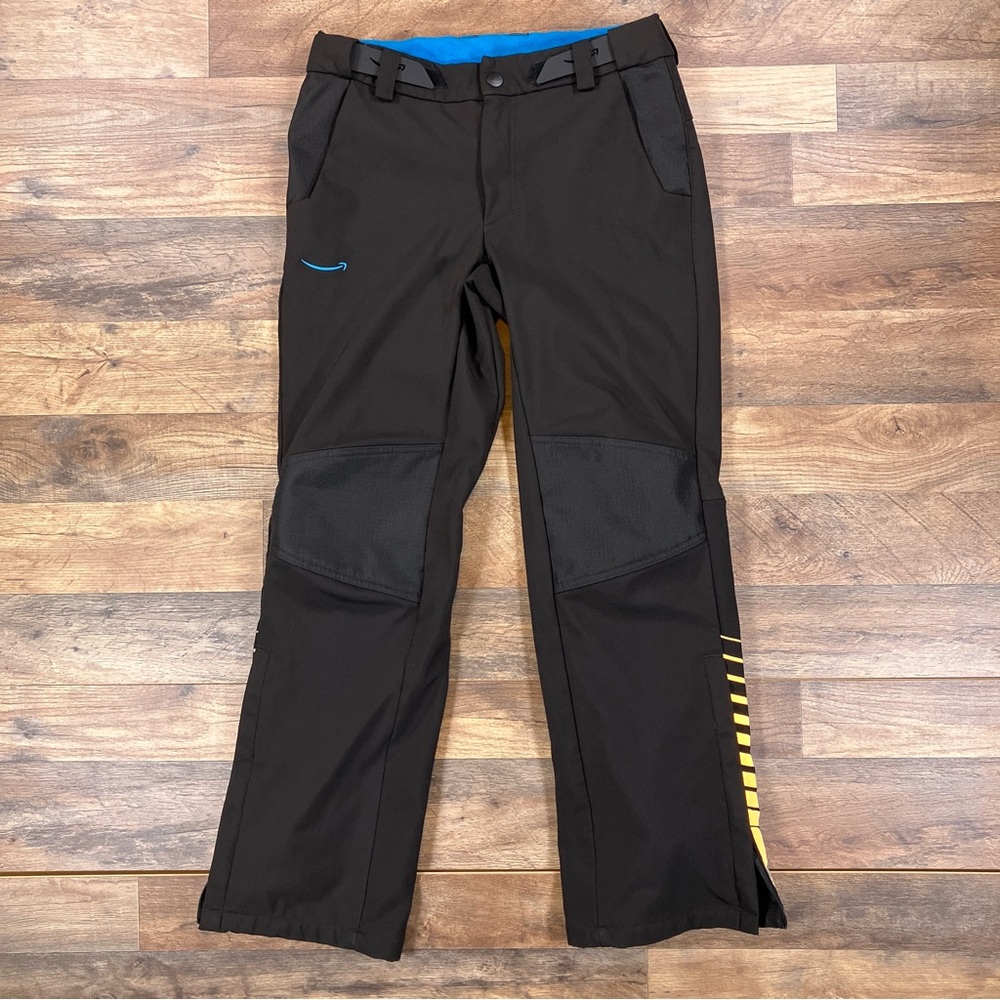 Amazon Work Pants Mens XS Black Lined Double Knee Winter Nylon employee